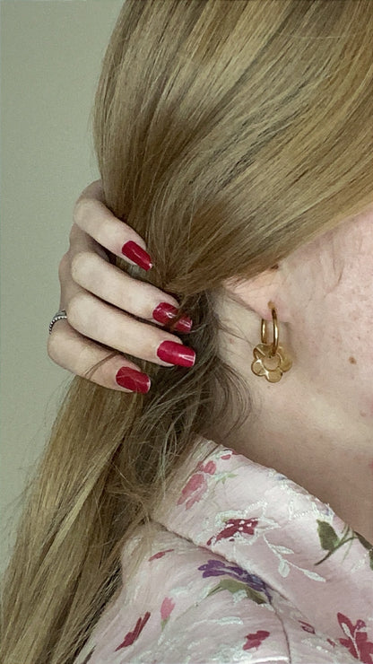 Créoles fleurs - édition automne