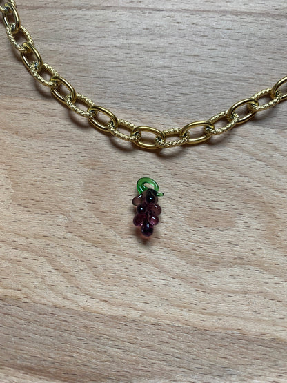 Charms raisin en verre