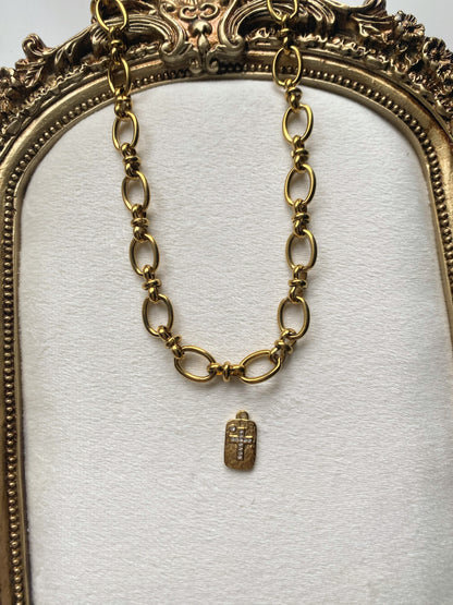 Charms médaillon croix