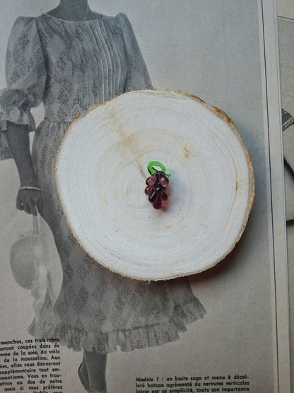 Charms raisin en verre